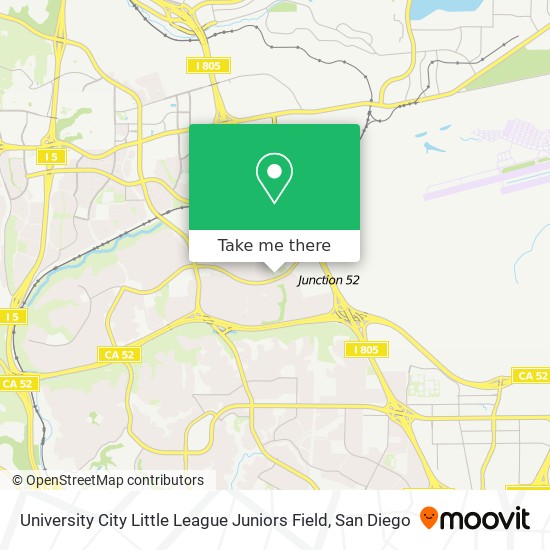 University City Little League Juniors Field map