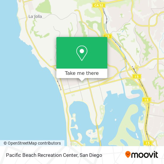 Pacific Beach Recreation Center map