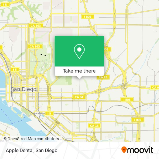 Mapa de Apple Dental