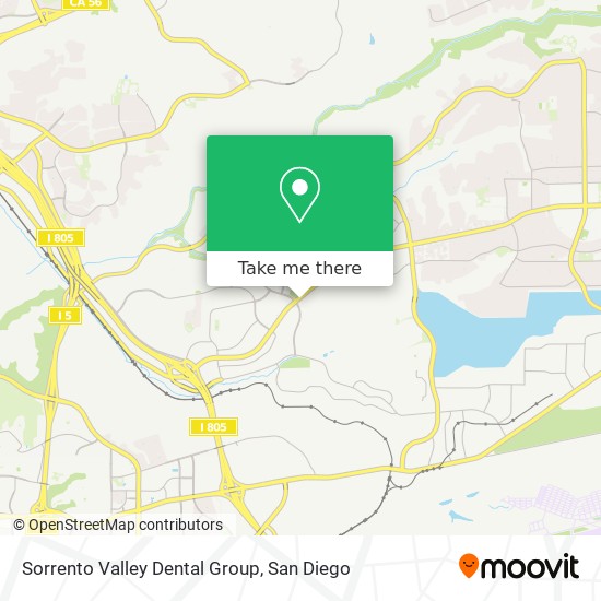Sorrento Valley Dental Group map