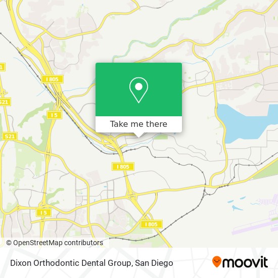 Mapa de Dixon Orthodontic Dental Group