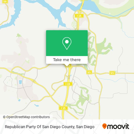 Mapa de Republican Party Of San Diego County