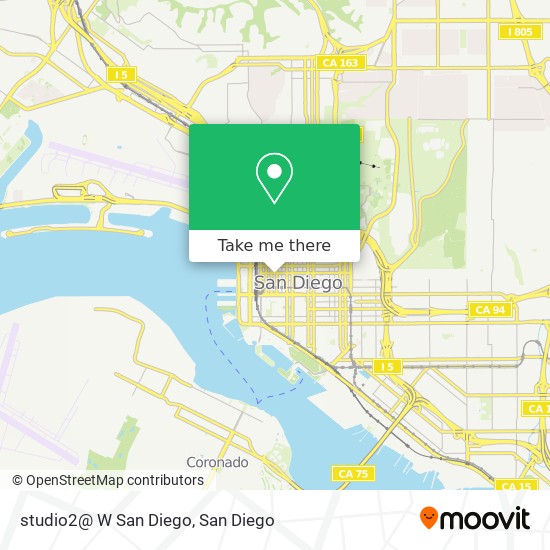 Mapa de studio2@ W San Diego