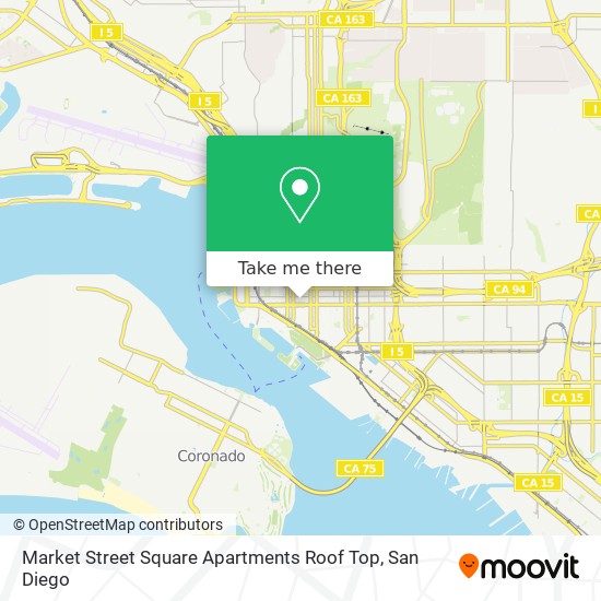 Market Street Square Apartments Roof Top map