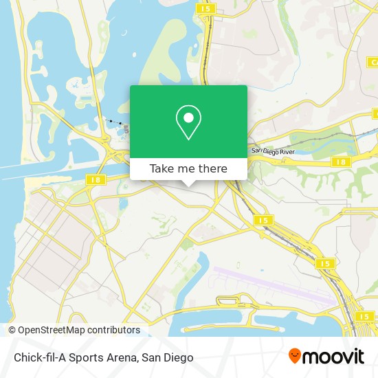 Mapa de Chick-fil-A Sports Arena