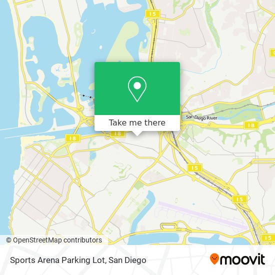 Mapa de Sports Arena Parking Lot