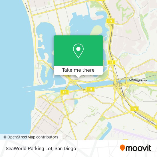 Mapa de SeaWorld Parking Lot
