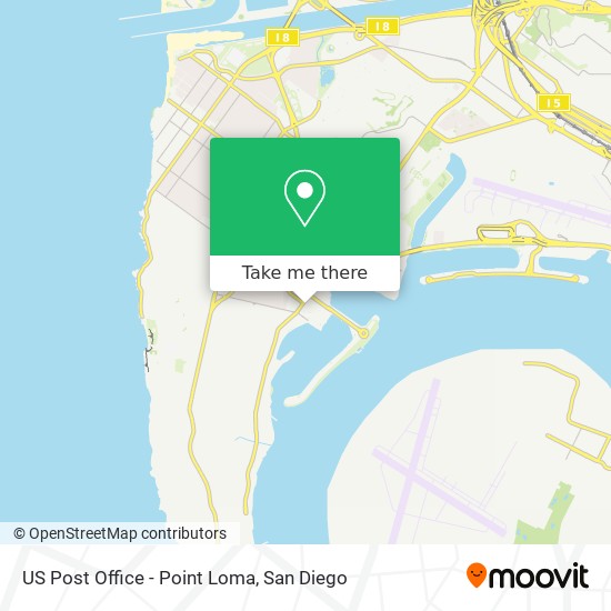 Mapa de US Post Office - Point Loma