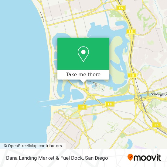 Mapa de Dana Landing Market & Fuel Dock