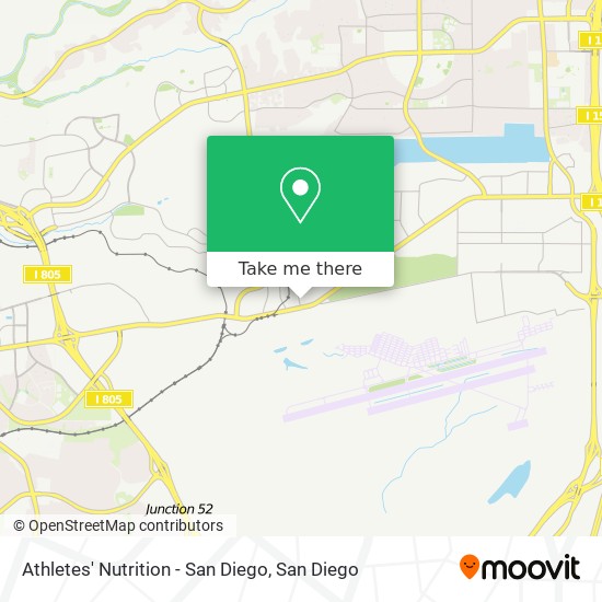 Mapa de Athletes' Nutrition - San Diego