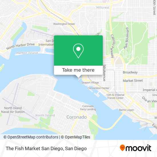 The Fish Market San Diego map