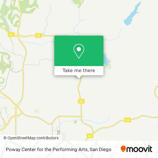 Mapa de Poway Center for the Performing Arts