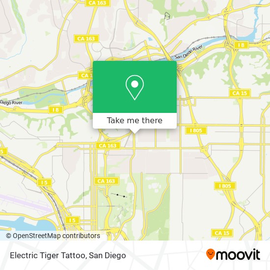 Electric Tiger Tattoo map