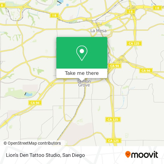 Mapa de Lion's Den Tattoo Studio