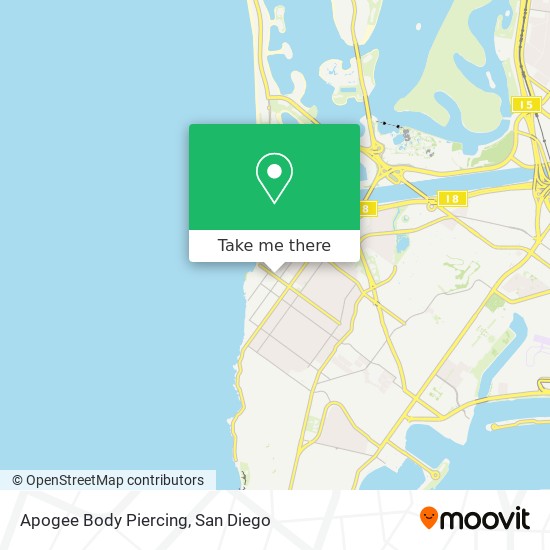 Mapa de Apogee Body Piercing