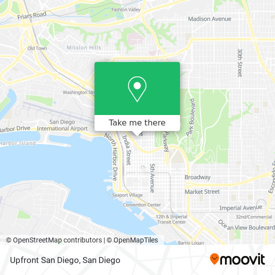 Mapa de Upfront San Diego