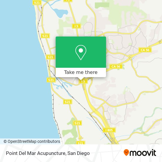 Point Del Mar Acupuncture map