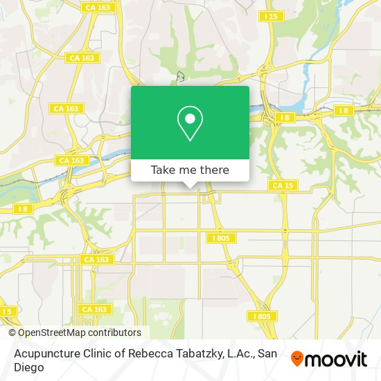 Acupuncture Clinic of Rebecca Tabatzky, L.Ac. map