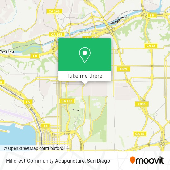 Hillcrest Community Acupuncture map