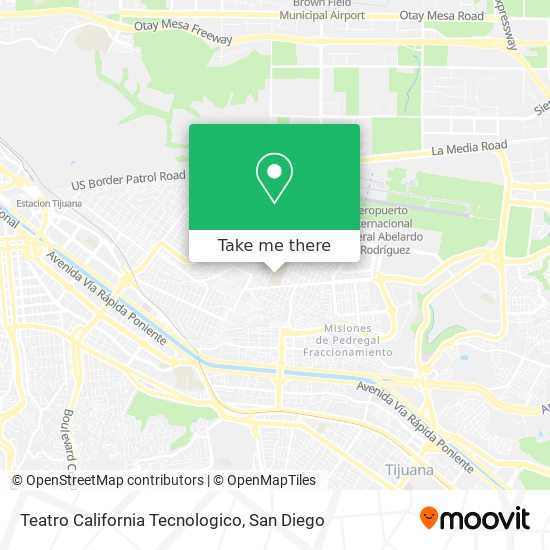 Mapa de Teatro California Tecnologico