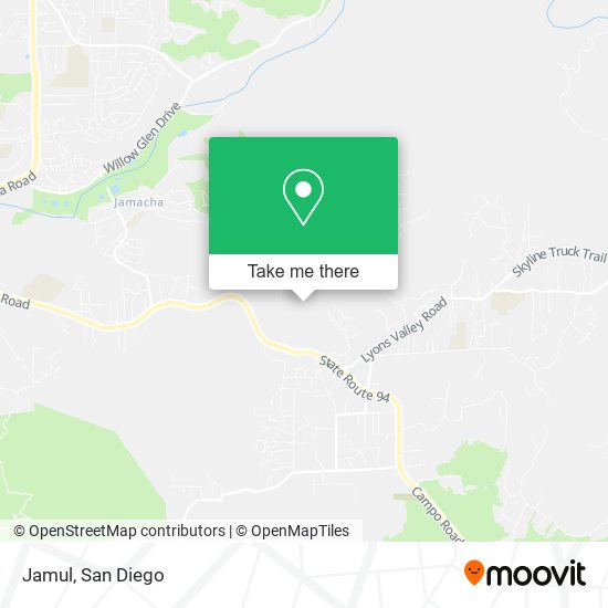 Jamul map