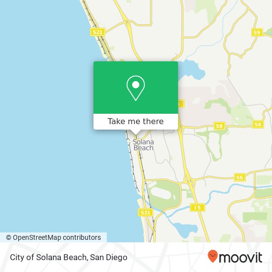 Mapa de City of Solana Beach