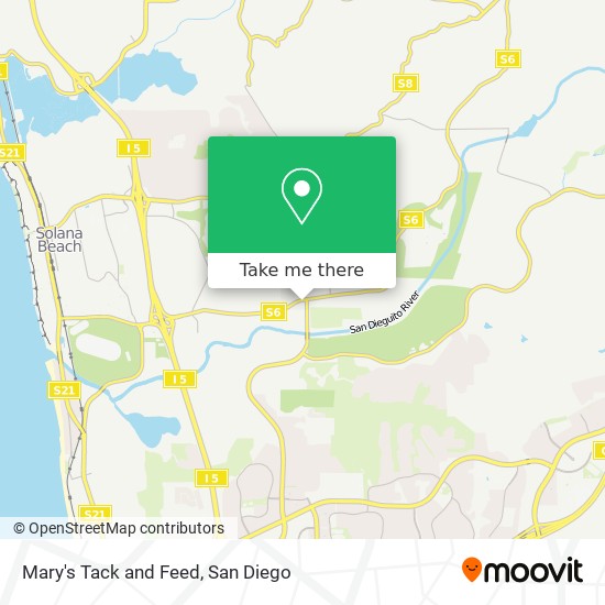 Mary's Tack and Feed map