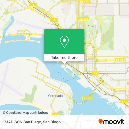 MADISON San Diego map