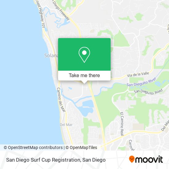 Mapa de San Diego Surf Cup Registration