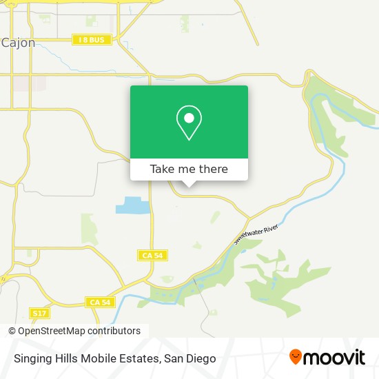 Singing Hills Mobile Estates map