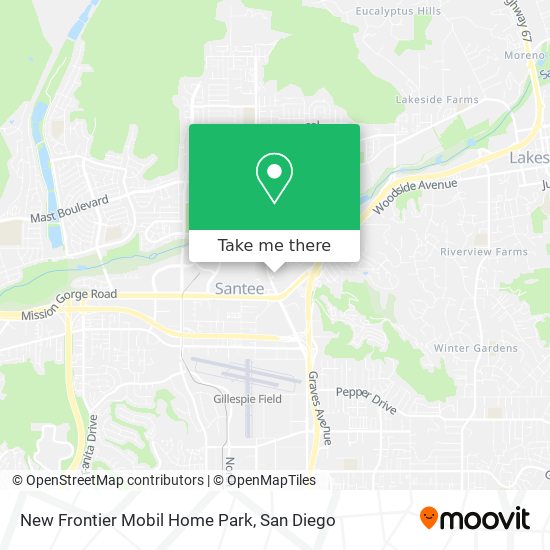 Mapa de New Frontier Mobil Home Park