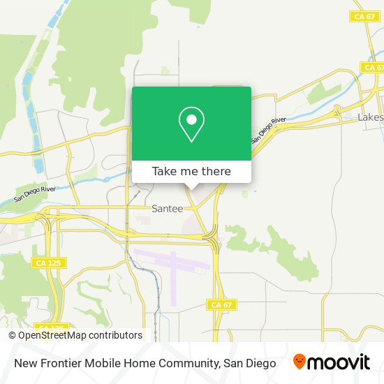 Mapa de New Frontier Mobile Home Community