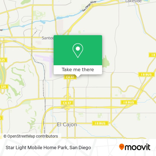 Star Light Mobile Home Park map