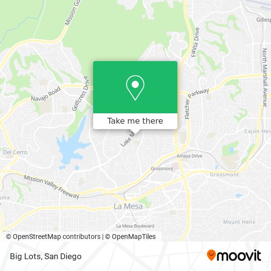 Directions To Nearest Big Lots How To Get To Big Lots In La Mesa By Bus Or Cable Car?