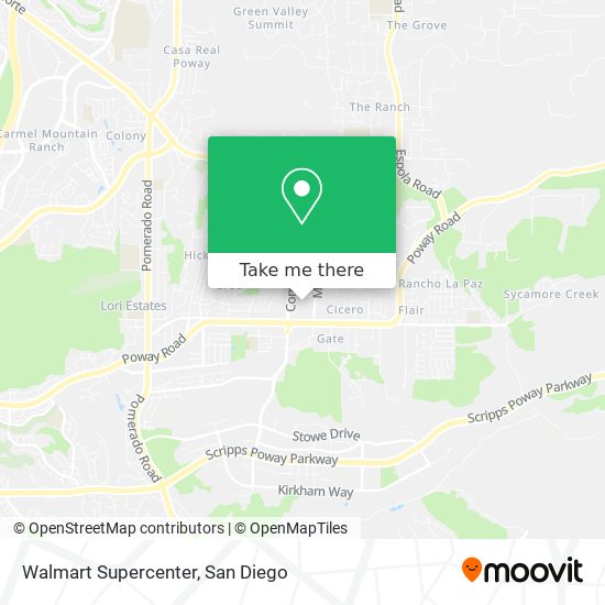 Mapa de Walmart Supercenter