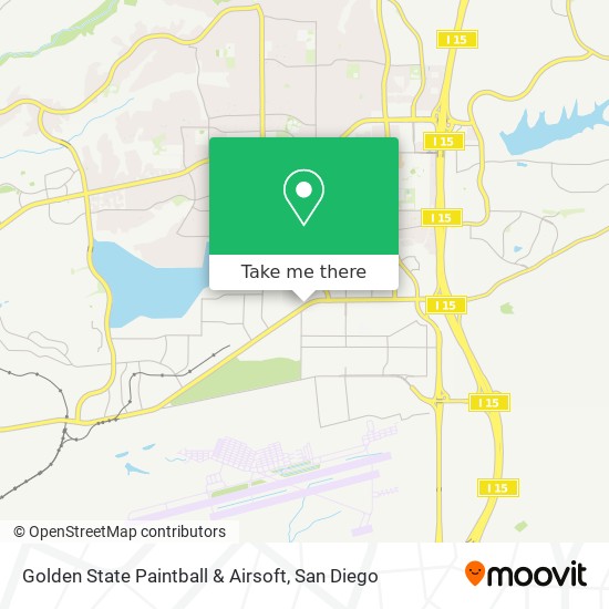 Mapa de Golden State Paintball & Airsoft