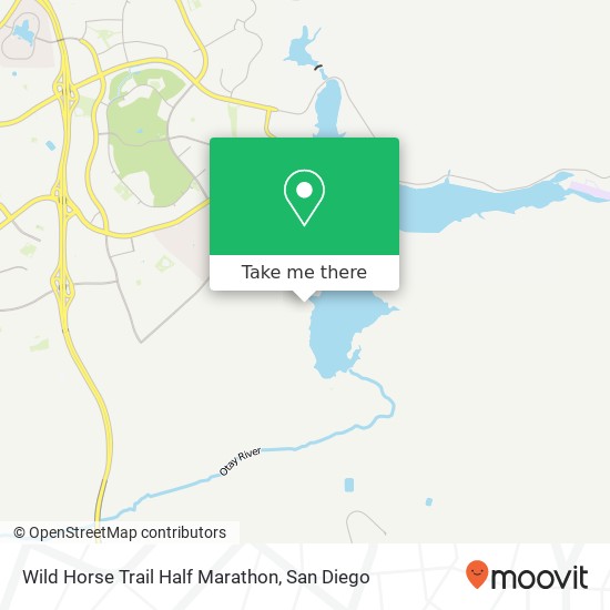 Wild Horse Trail Half Marathon map