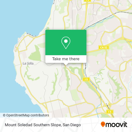 Mount Soledad Southern Slope map