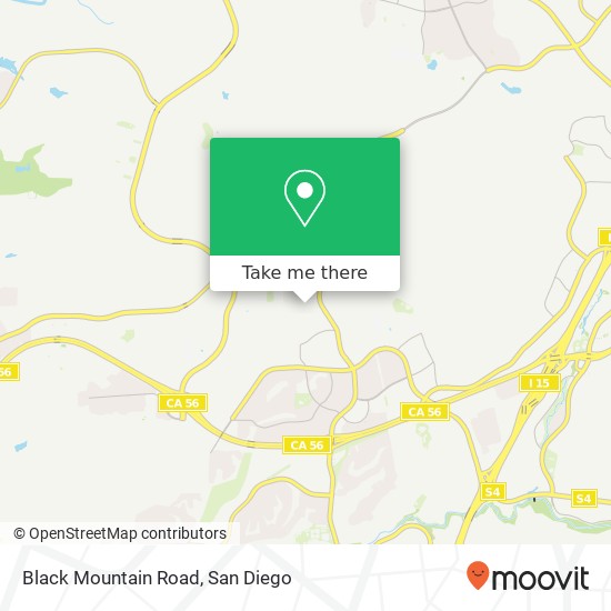 Mapa de Black Mountain Road