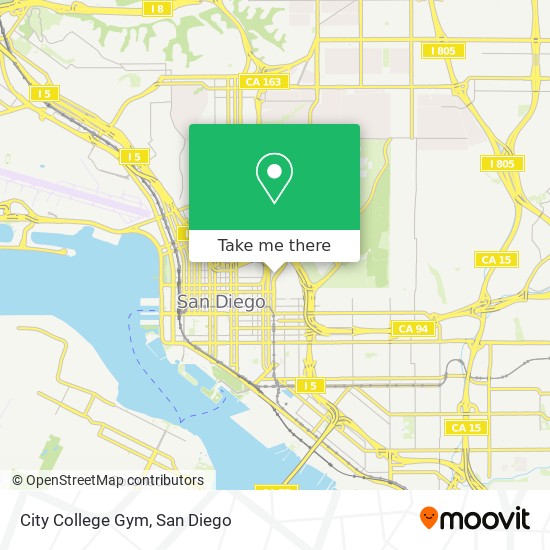 City College Gym map