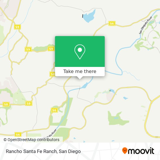 Mapa de Rancho Santa Fe Ranch