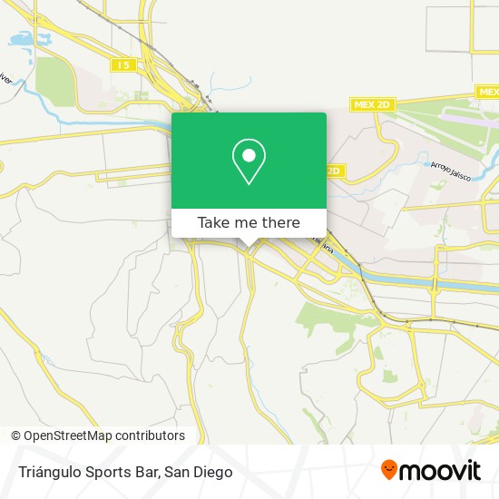 Mapa de Triángulo Sports Bar