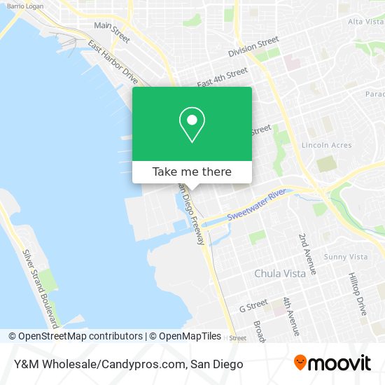 Mapa de Y&M Wholesale/Candypros.com