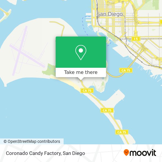 Mapa de Coronado Candy Factory