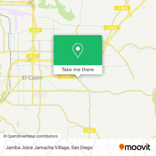 Mapa de Jamba Juice Jamacha Village