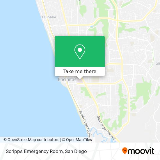 Mapa de Scripps Emergency Room