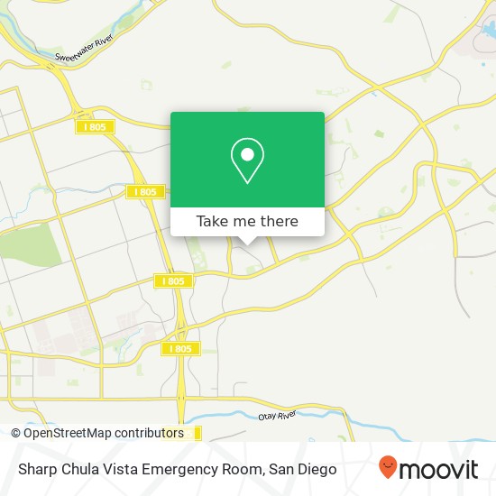 Sharp Chula Vista Emergency Room map