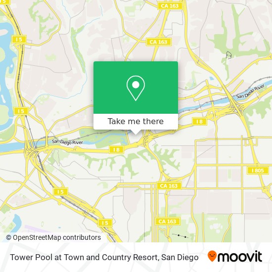 Tower Pool at Town and Country Resort map