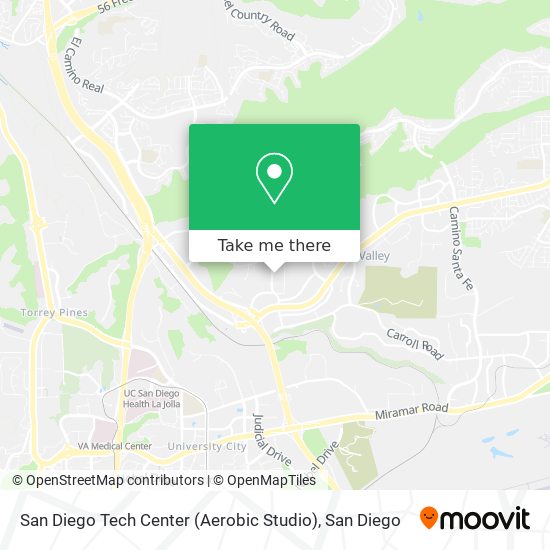 Mapa de San Diego Tech Center (Aerobic Studio)