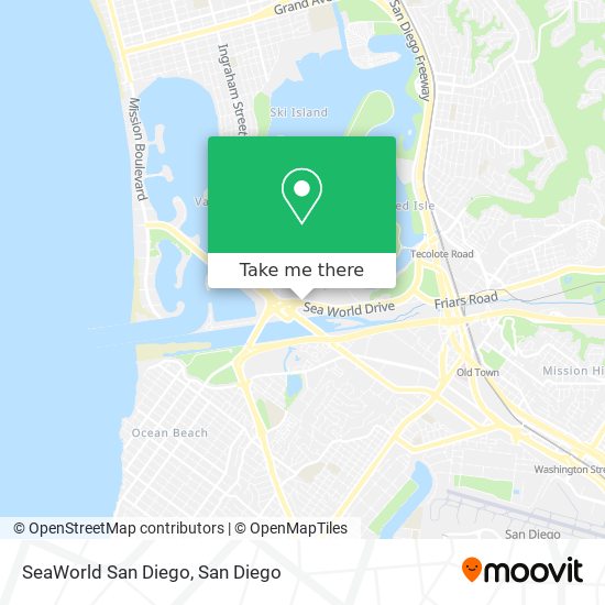 Mapa de SeaWorld San Diego